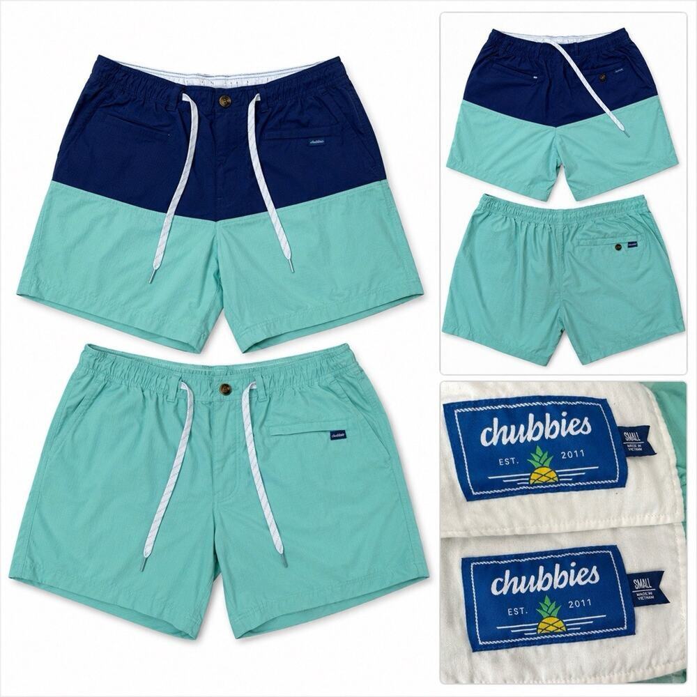 Chubbies Mens Small Shorts Lot of 2 Swim Trunks 5.5 Inseam Beach Summer Preppy